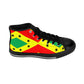 Women's Red Yellow Green Black Stars Pride Flag High-Top Sneakers