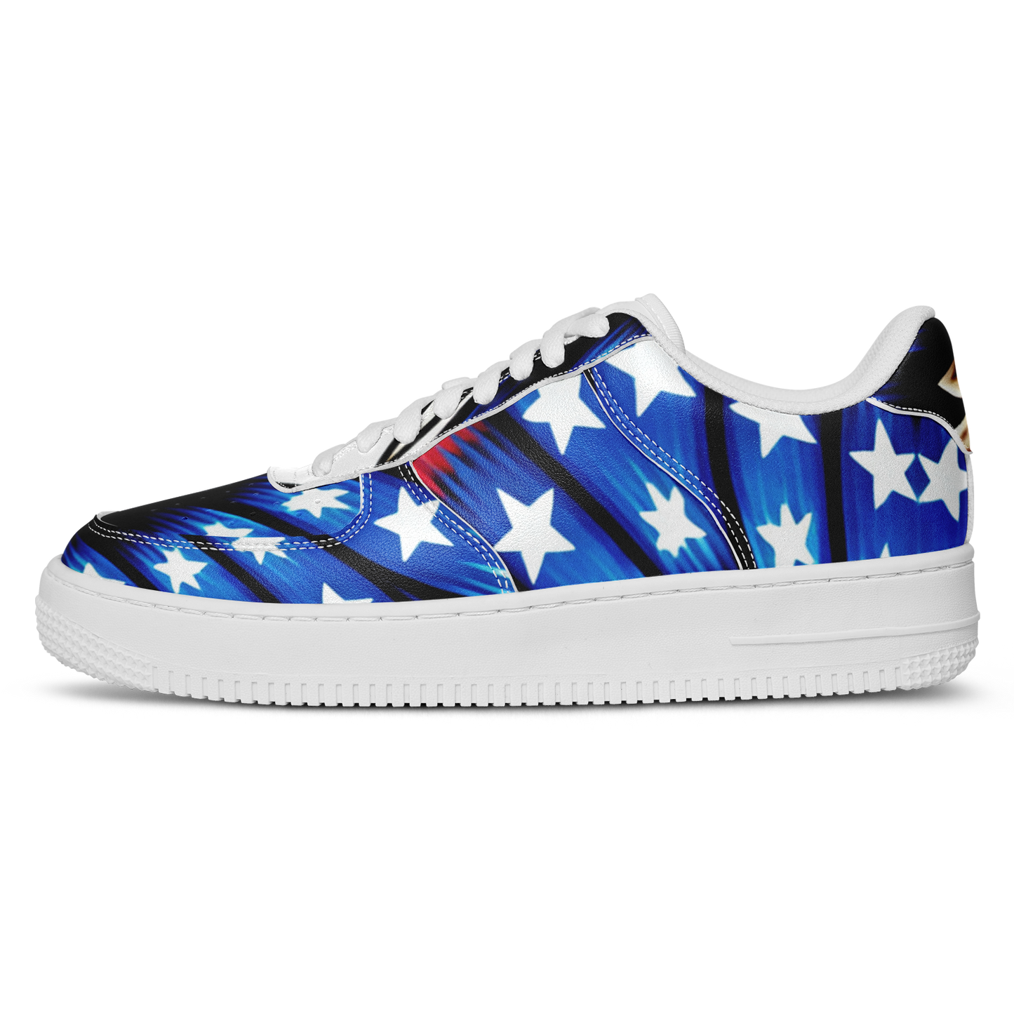 Men's American Flag Pattern All-Over Print Core Low Shoes