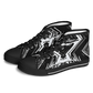 Men's Black & White Kaleidoscope Pattern All Over Print Urban Peak High Top Shoes