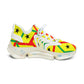 Women's Red Yellow Green Black Stars Athletic Mesh Sneakers