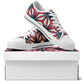 Men's Red, White & Blue Geometric Star Pattern All-Over Print Urban Peak Low Shoes