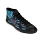 Men's Blue Geometric Pattern All Over print High-Top Sneakers