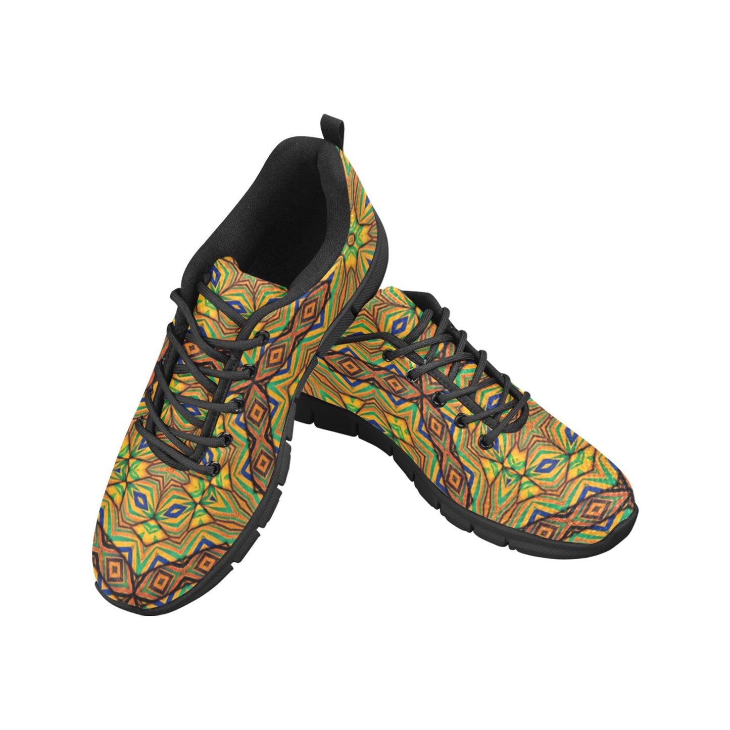 Women's Kaleidoscope Geo Pattern Breathable Running Shoes