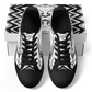 Men's Black & White Kaleidoscope Pattern All Over Print Urban Peak Low Shoes