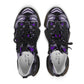 Women's Purple Swirl Mesh Sneakers with Black Sole