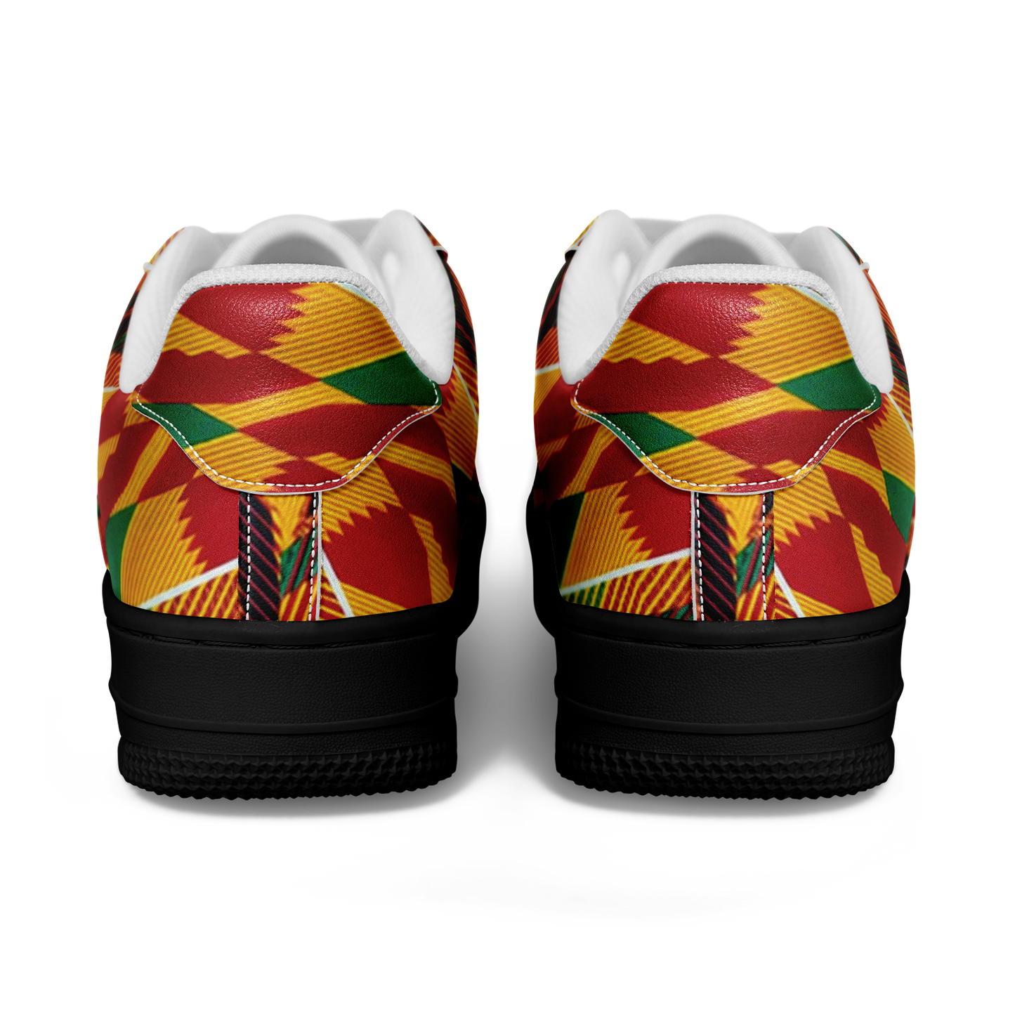 Men's Vibrant African Kente Geometric All-Over Print Core Low Shoes