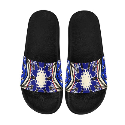 Men's Kaleidoscope Star Pattern All-Over Print Men's Slide Sandals