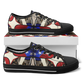 Women's Patriotic Stars & Cross Kaleidoscope Pattern All-Over Print Urban Peak Low Shoes