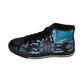 Men's Blue Geometric Pattern All Over print High-Top Sneakers