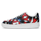 Men's Red White Blue Geometric Pattern All-Over Print Core Low Shoes