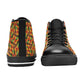 Men's Vibrant African Kente Geometric Pattern All-Over Print High Top Canvas Shoes