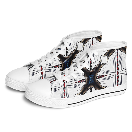 Women's Abstract Symmetry Pattern Urban Peak High Top Shoes