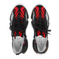 Women's Red Black & White  Geometric Pattern All Over Print Mesh Workout Sneakers
