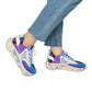 Women's Gradient Mesh Blue Purple Athletic Running Sneakers