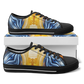 Women’s Bright Orange & Blue Abstract All Over Print Urban Peak Low Shoes