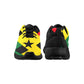 Men's Ghana Flag & Black Star Pattern All-Over Print Athletic Shoes