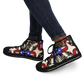 Women's Patriotic Stars & Cross Kaleidoscope Pattern All-Over Print Urban Peak High Top Shoes