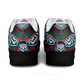 Women's Red & Teal Aztec Geo Pattern All-Over Print Core Low Shoes