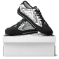 Men's Black & White Kaleidoscope Pattern All Over Print Urban Peak Low Shoes