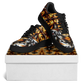 Men's Golden & Black Kaleidoscope Pattern All-Over Print Core Low Shoes
