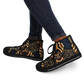Women's Geometric Gold & Black Pattern Urban Peak High Top Shoes