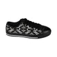 Men's Black Geometric Pattern  Low-Tops Sneakers