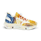 Men's Vibrant Sunrise Tie-Dye All Over Print Athletic Mesh Sneakers