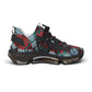Women's Red & Teal Aztec Geo Pattern All Over Print Mesh Sneakers