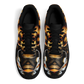 Women's Golden & Black Kaleidoscope Pattern All-Over Print Core Low Shoes