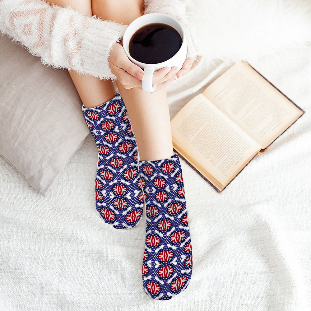Women's Custom Unisex Polyester Thick Socks