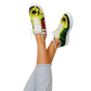 Women's Red Yellow Green and Black Stars Pattern All Over Print Urban Peak High Top Shoes