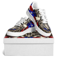 Men's Patriotic Star Kaleidoscope Pattern All-Over Print Core Low Shoes
