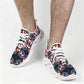 Men's Patriotic Star Kaleidoscope Pattern All-Over Print Twisted Sole Sneakers