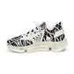 Men's Black & White Tribal Pattern Mesh Sneakers