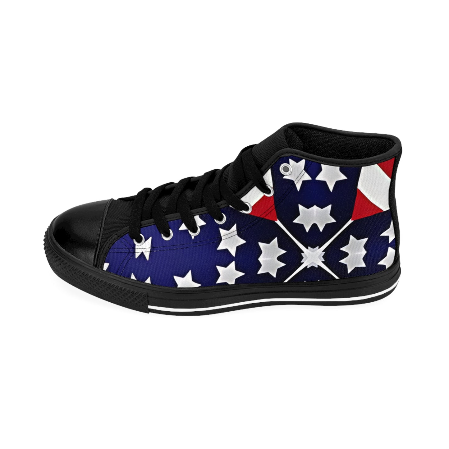 Men's Patriotic Star Flag High Top Sneakers