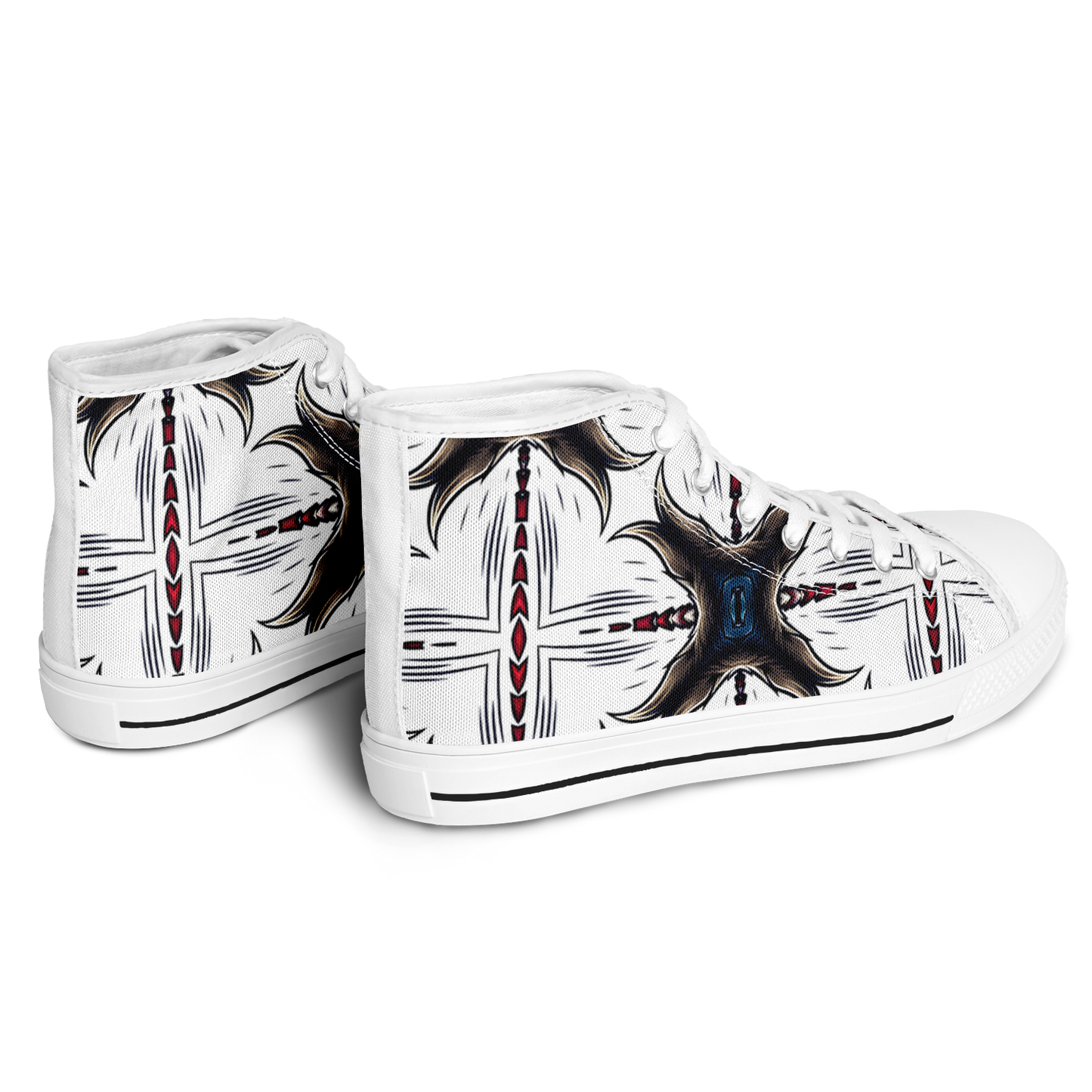 Women's Abstract Symmetry Pattern Urban Peak High Top Shoes