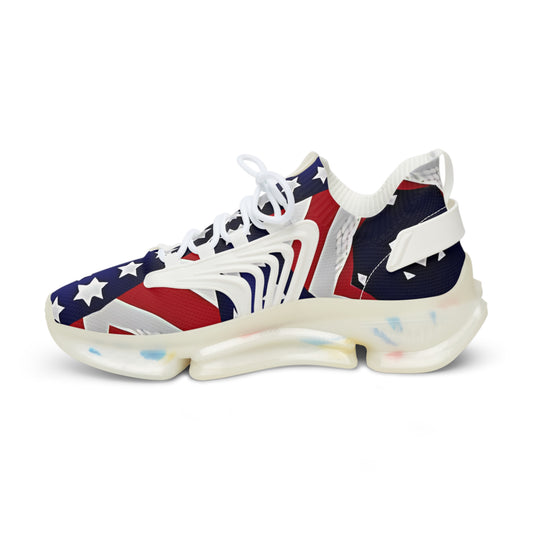 Men's Patriotic Stars & Stripes Mesh Sneakers