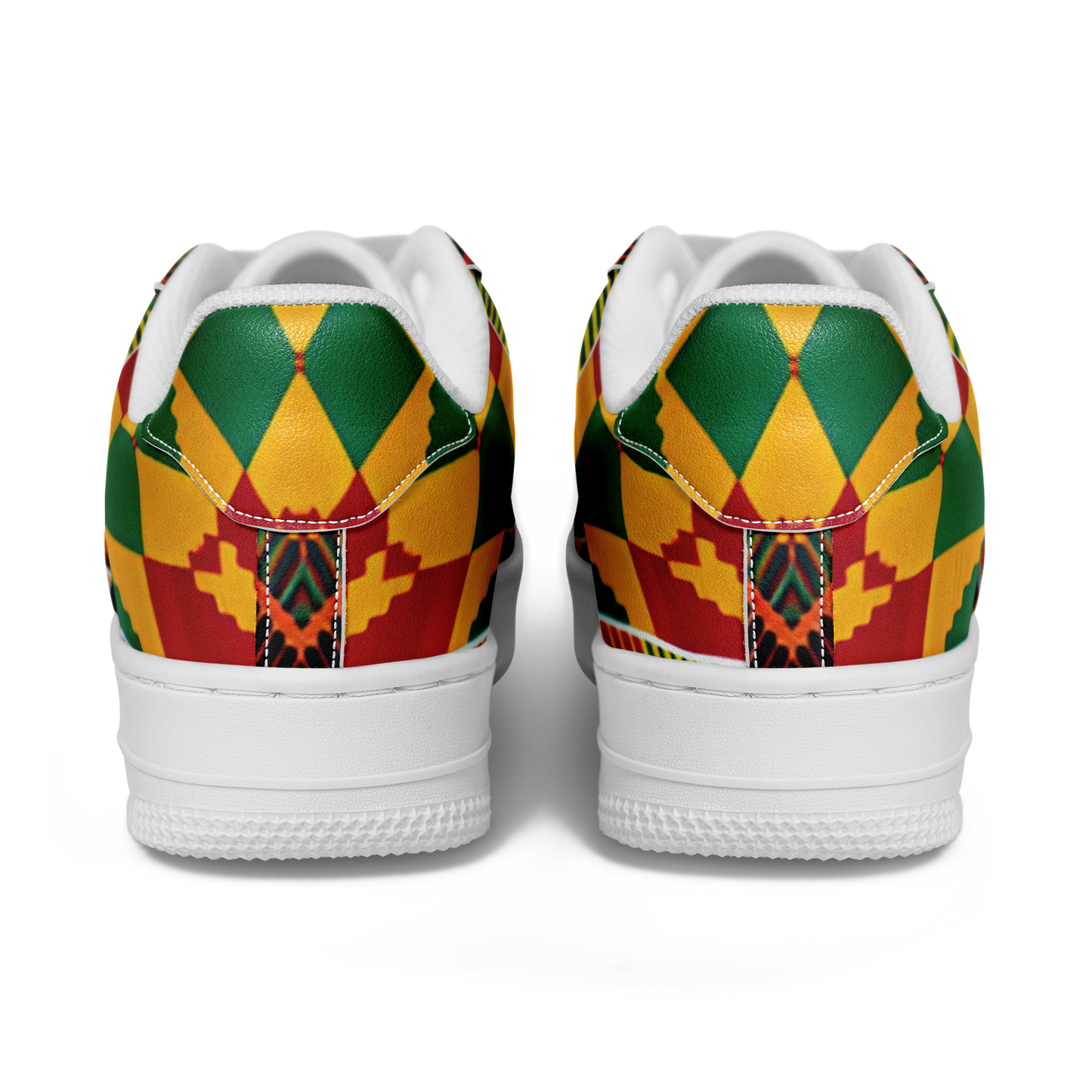 Men's Vibrant African Kente Geometric Pattern All-Over Print  Core Low Shoes