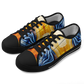 Men’s Bright Orange & Blue Abstract All Over Print Urban Peak Low Shoes
