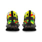 Men's Red Yellow Green Black Stars Athletic Mesh Sneakers