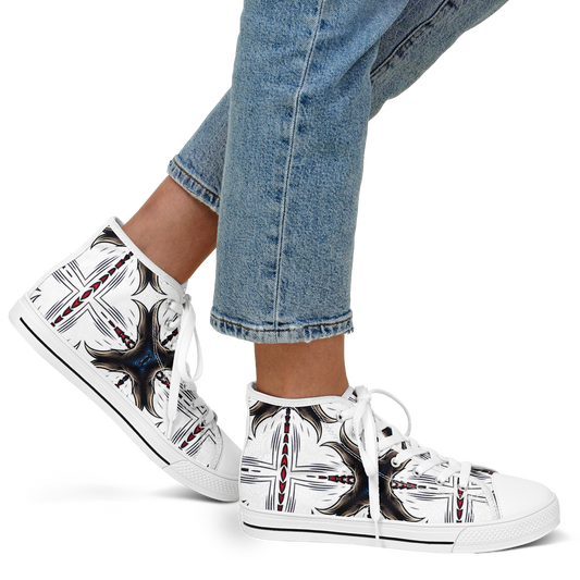 Women's Abstract Symmetry Pattern Urban Peak High Top Shoes