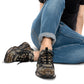 Men's Leopard Pattern All Over Print Mesh Fashion Sneakers