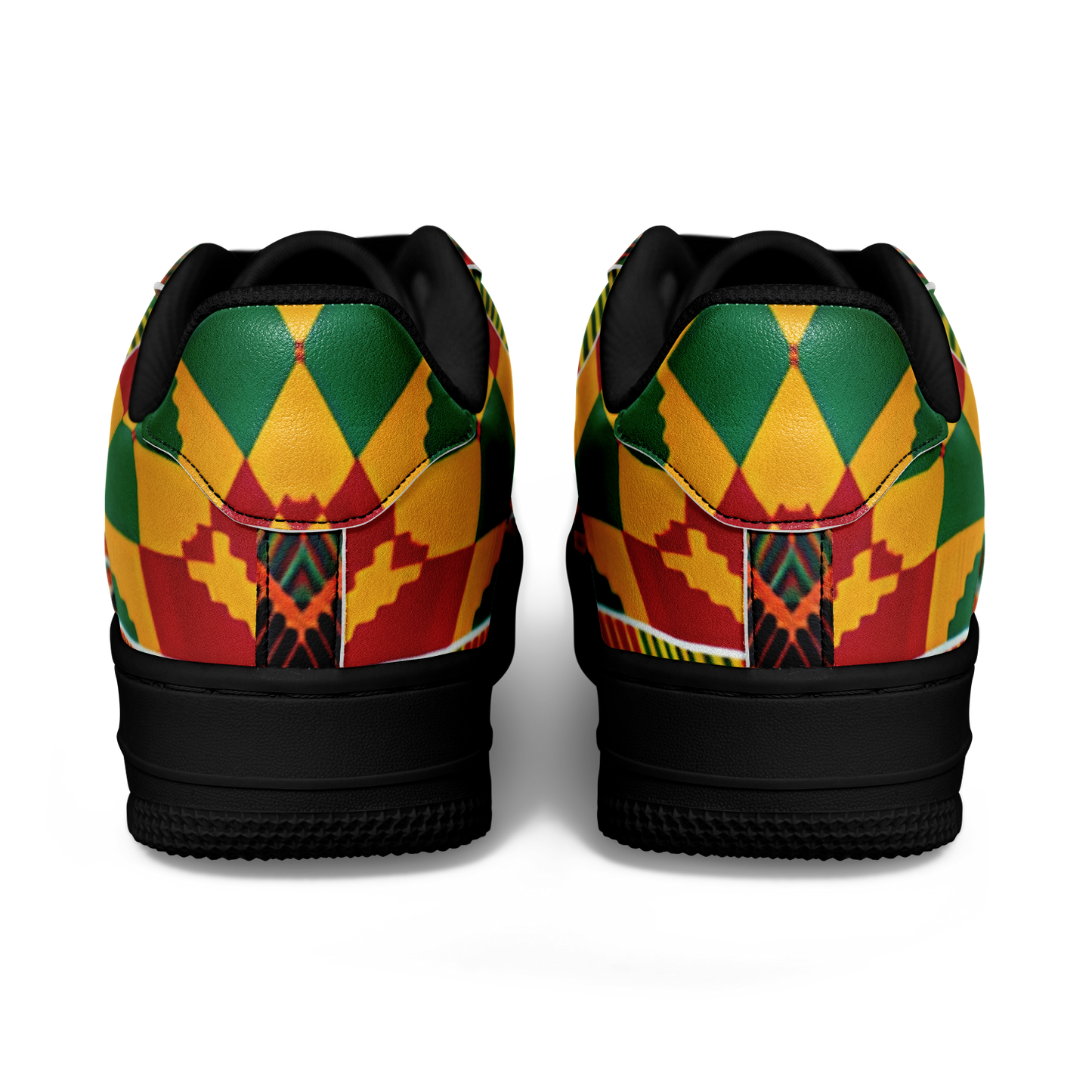 Men's Vibrant African Kente Geometric Pattern All-Over Print  Core Low Shoes