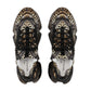 Men's Leopard Pattern All Over Print Mesh Fashion Sneakers