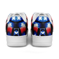 Women's Red White Blue Geometric Pattern All-Over Print Core Low Shoes