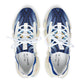 Women's Blue Wave Abstract Pattern All Over Print Mesh Sneakers