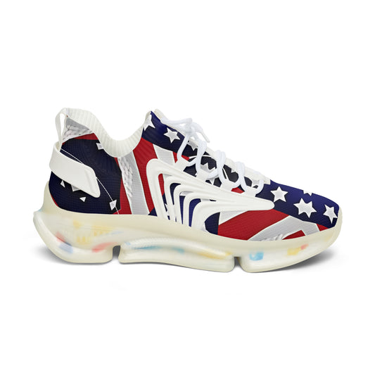 Women's Patriotic Star Flag Sneakers