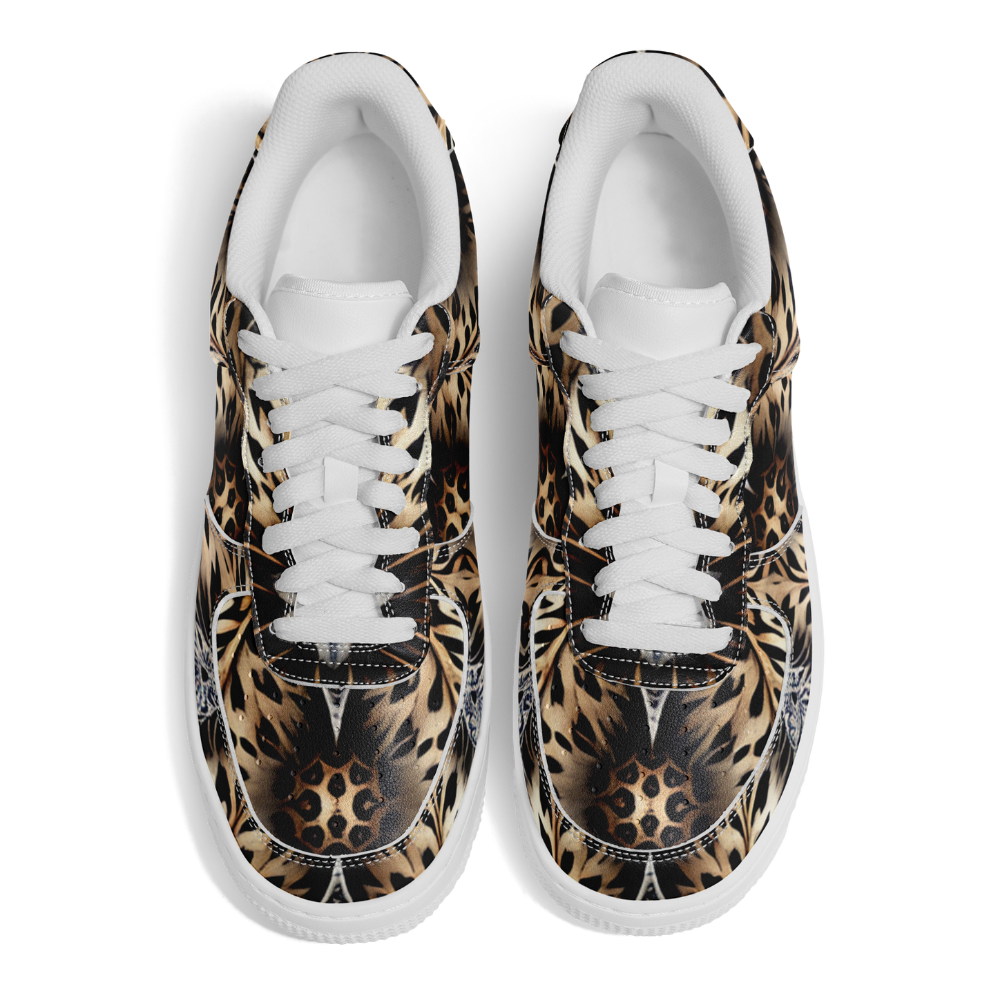 Men's Leopard Kaleidoscope Pattern All-Over Print Core Low Shoes