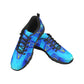Women's Vibrant Blue Geometric All-Over Print  Breathable Running Shoes