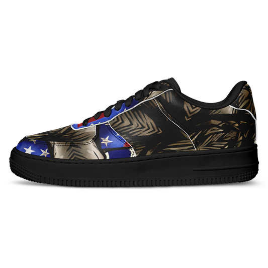 Men's Patriotic Kaleidoscope Pattern All-Over Print Core Low Shoes